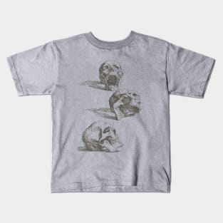 Salvator Rosa - Three Human Skulls Kids T-Shirt